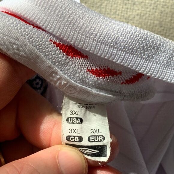 Umbro White England Men's Shirt - Picture 10 of 10